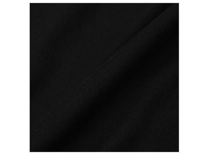 Moncler Seiden-Baumwoll-Strick-T-Shirt Schwarz - Ansicht 10