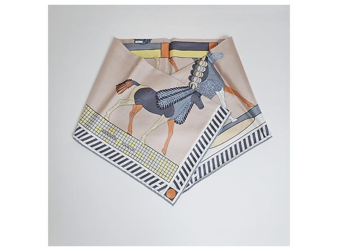 Hermès Foulard in seta per donne Toute Allure Carré Rosa - vista 5