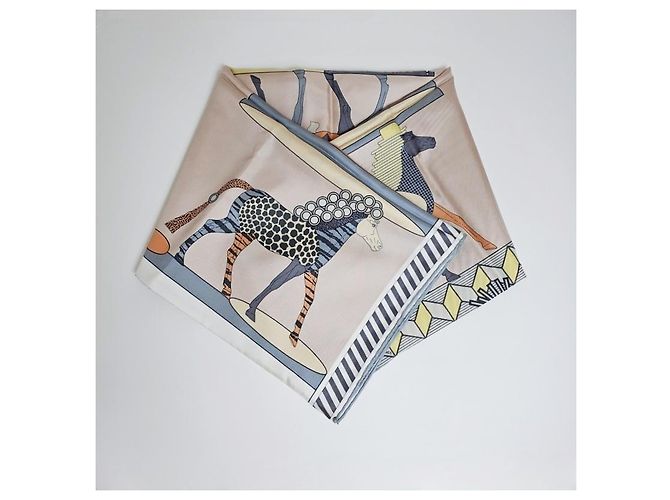 Hermès Foulard in seta per donne Toute Allure Carré Rosa - vista 6