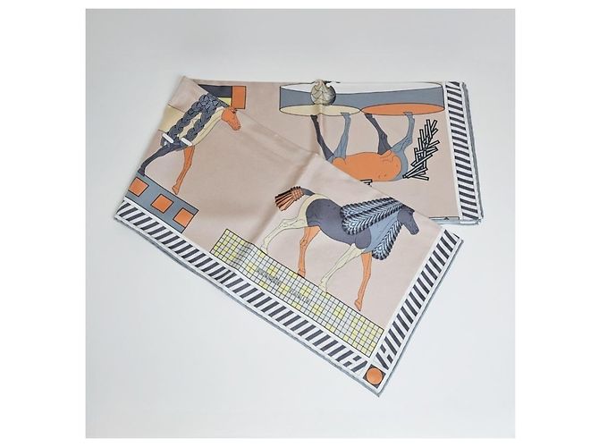 Hermès Foulard in seta per donne Toute Allure Carré Rosa - vista 7