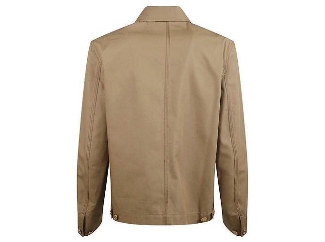 Versace Leinen Zimmermannjacke Braun - Ansicht 6