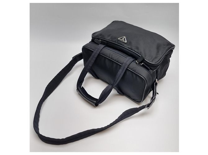 Prada Borsa da viaggio Boston in nylon (alta qualità, include tracolla) - vista 12
