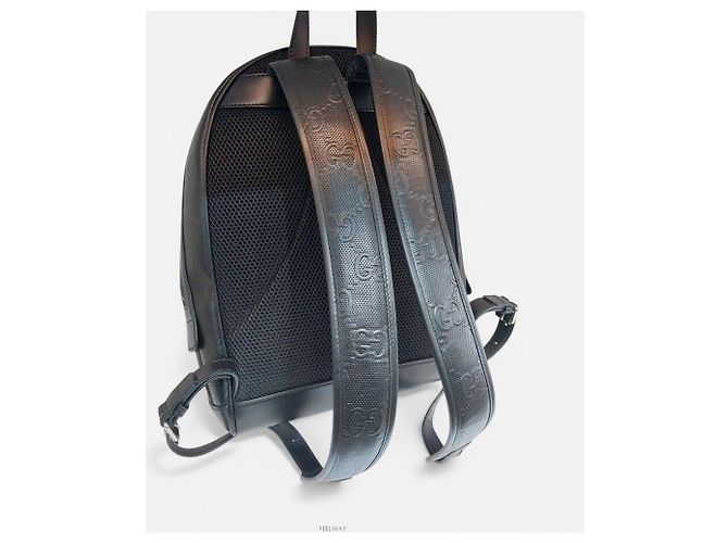 Gucci GG Präge-Rucksack Schwarz - Ansicht 2