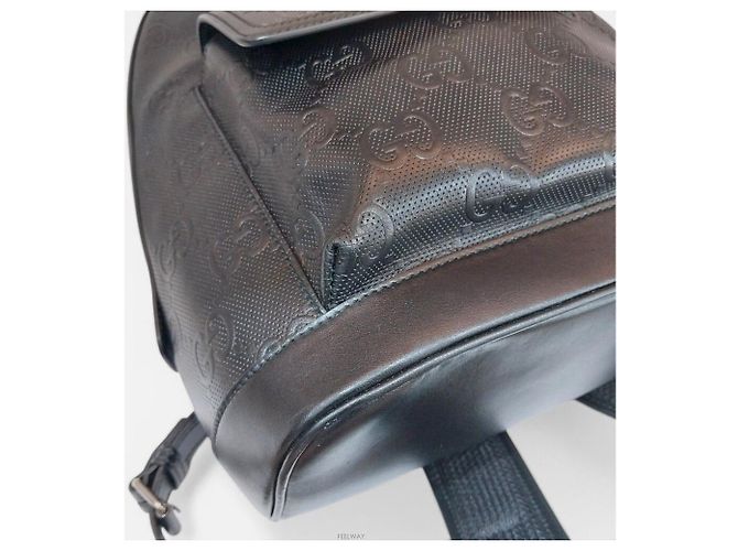 Gucci GG Präge-Rucksack Schwarz - Ansicht 6