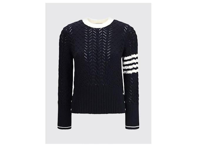 Thom Browne Pull classique Bleu - vue 4