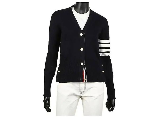 Thom Browne Streifen Milano Strickjacke - Ansicht 4