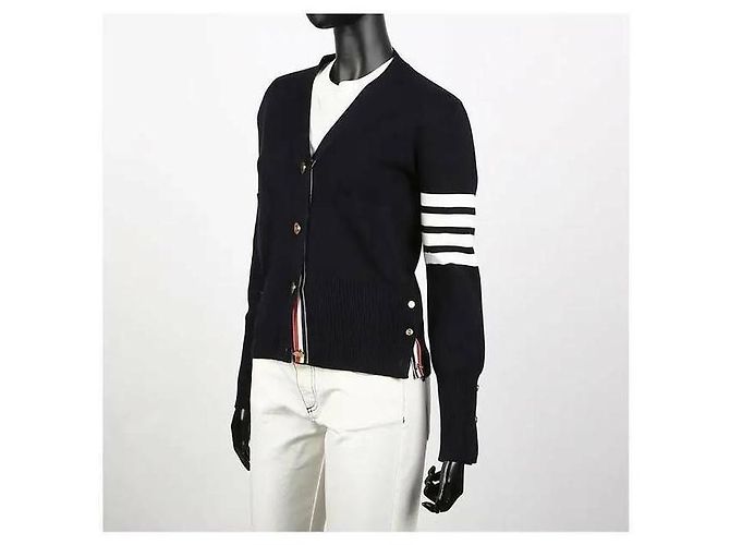 Thom Browne Streifen Milano Strickjacke - Ansicht 5