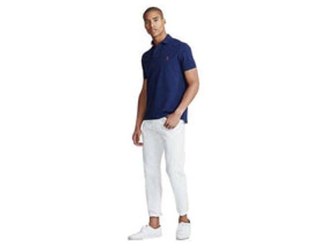 Ralph Lauren Polo-Shirt aus Mesh mit gesticktem Pony-Logo, kurzärmelig Blau - Ansicht 6