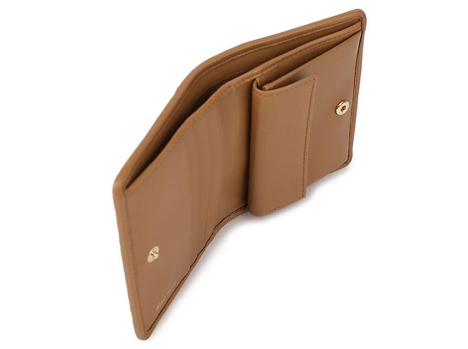 Miu Miu Nappa-Leder-Geldbörse Braun - Ansicht 8