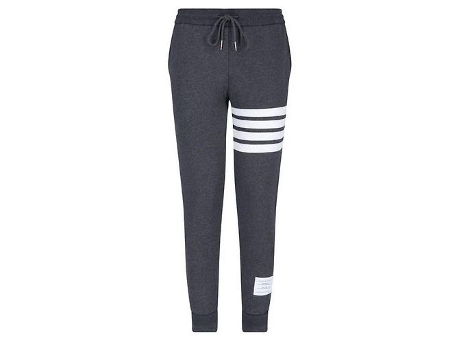 Thom Browne Calças de moletom Classic Loopback Marrom - vista 4