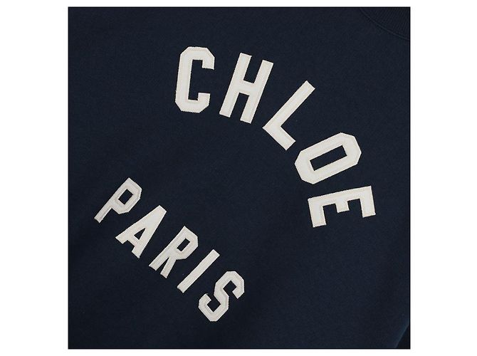 Chloé Moletom de algodão com gola alta e logo - vista 9