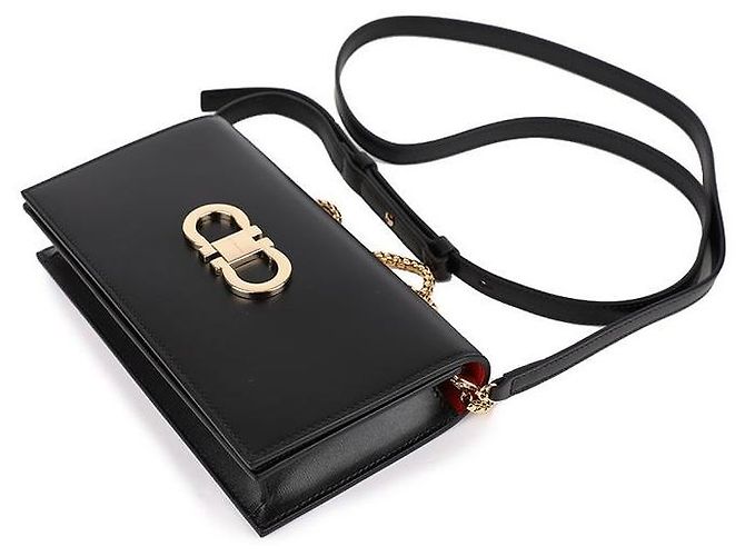 Salvatore Ferragamo Mini Bag Double Gancini Nero - vista 6