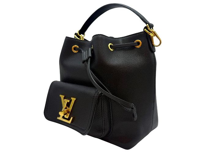Louis Vuitton Borsa a Spalla Rockme Bucket MM Nera Nero - vista 3