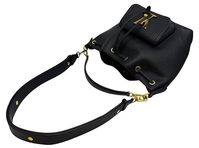 Louis Vuitton Borsa a Spalla Rockme Bucket MM Nera Nero - vista 7