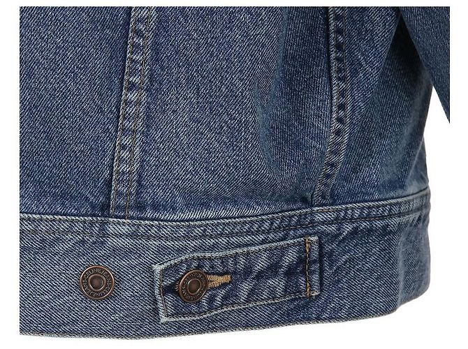 Céline Lockere Passform Denim Truckerjacke aus Baumwolle Blau - Ansicht 10