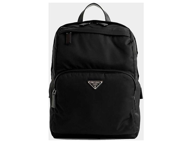 Prada Nylon Saffiano Leather Backpack - view 4