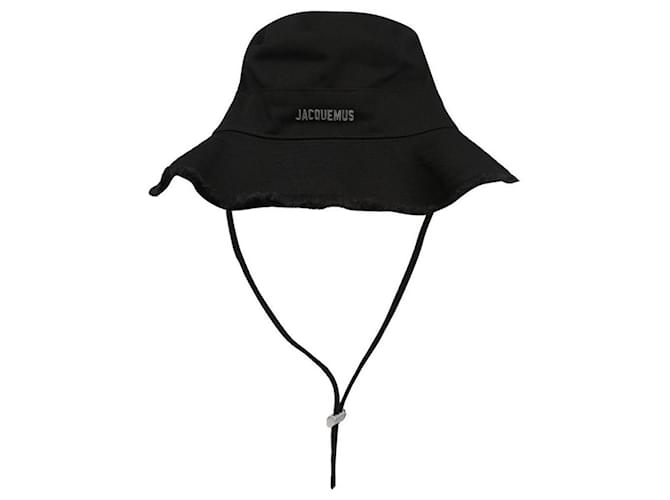 Jacquemus Artischocken-Bucket-Hat Schwarz - Ansicht 3
