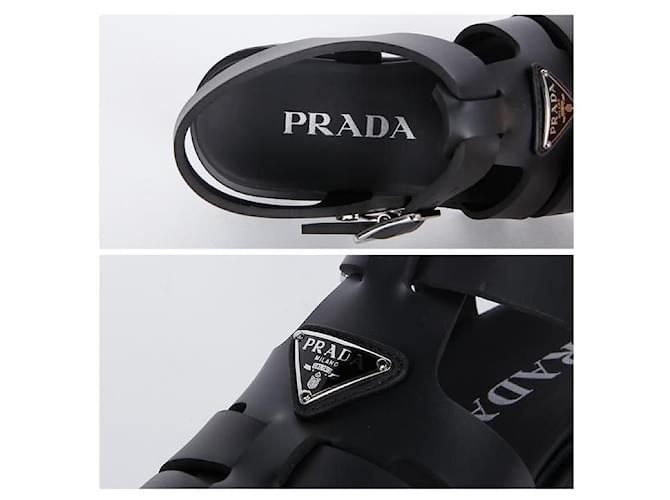 Prada Sandali in gomma Nero - vista 12
