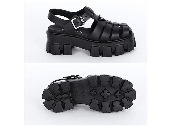 Prada Sandali in gomma Nero - vista 3