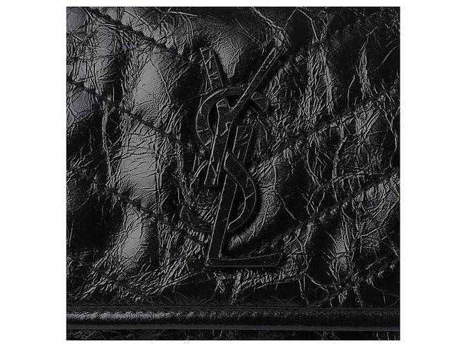 Saint Laurent Vintage Schultertasche mittel Schwarz - Ansicht 9