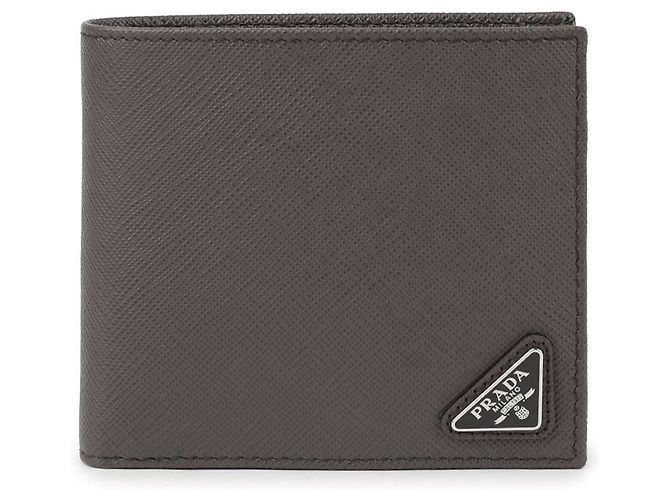 Prada Saffiano Leather Bifold Wallet Brown - view 3