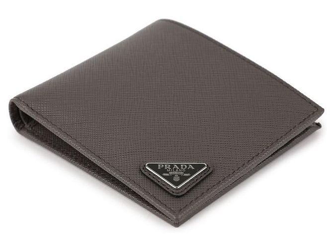 Prada Saffiano Leather Bifold Wallet Brown - view 6