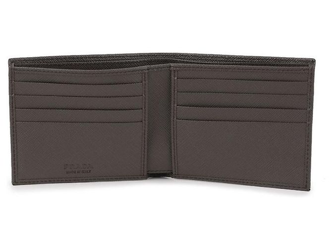 Prada Saffiano Leather Bifold Wallet Brown - view 7