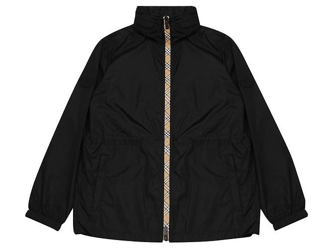 Burberry Kurze Nylon-Parka Schwarz - Ansicht 3