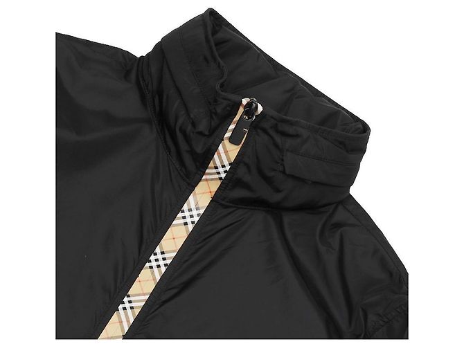 Burberry Kurze Nylon-Parka Schwarz - Ansicht 6