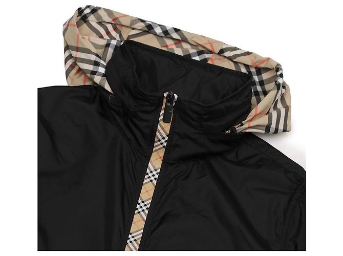 Burberry Kurze Nylon-Parka Schwarz - Ansicht 7