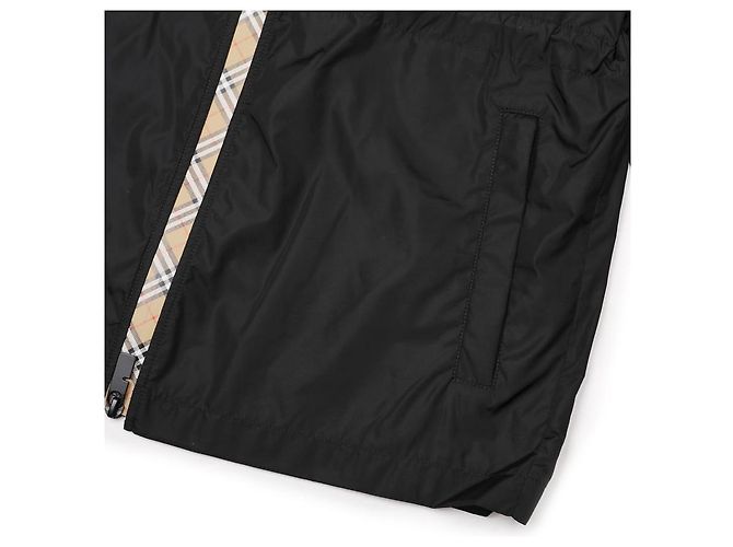 Burberry Kurze Nylon-Parka Schwarz - Ansicht 9