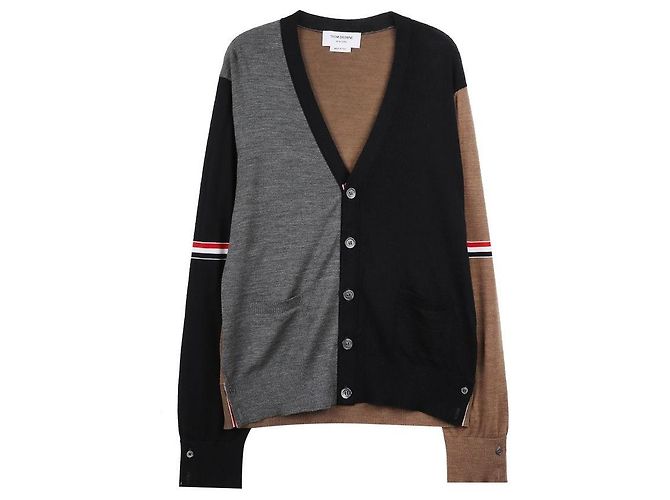 Thom Browne Cardigan Blu - vista 3