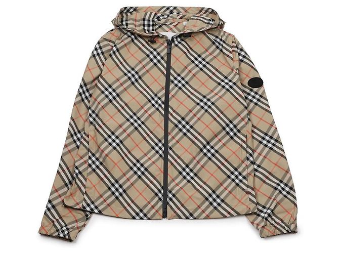 Burberry Chaqueta con capucha Check Castaño - vista 3