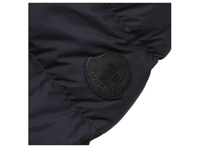 Moncler Hooded Short Down Jacket Blue - view 9