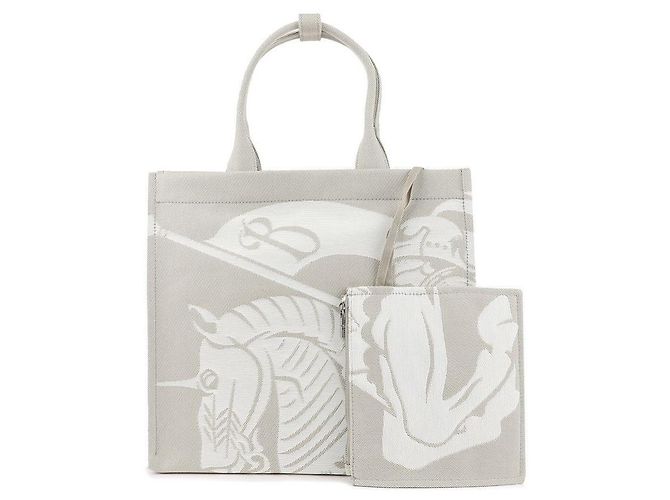 Burberry Borsa Tote Piccola Equestre Night - vista 3