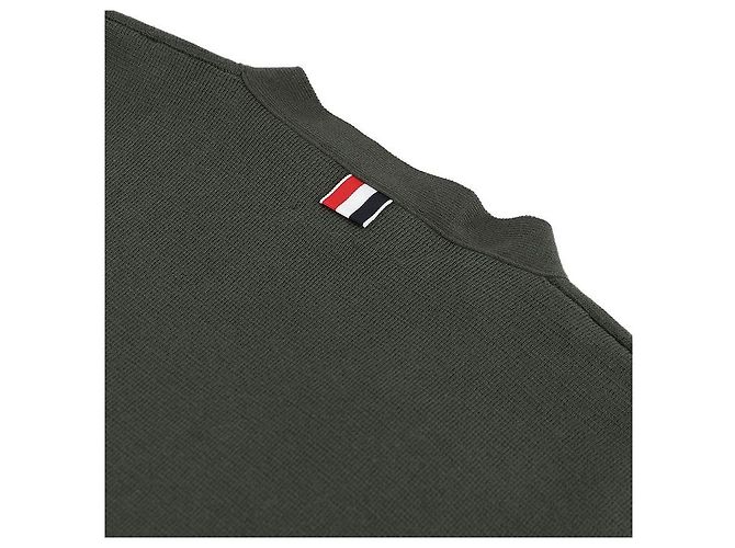 Thom Browne Cardigan a Righe con Punto Marrone - vista 6