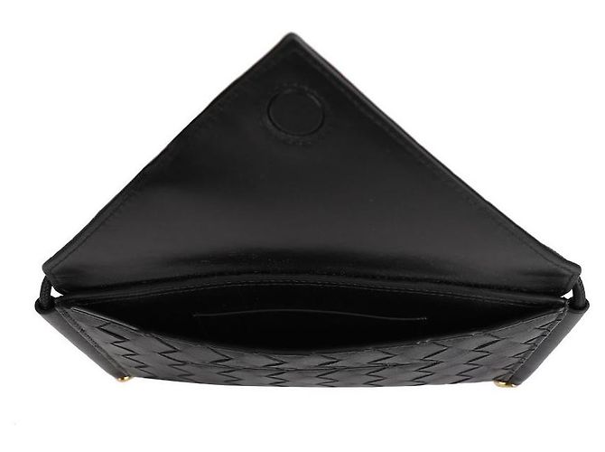Bottega Veneta Mini borsa a spalla Intrecciato Nero - vista 7