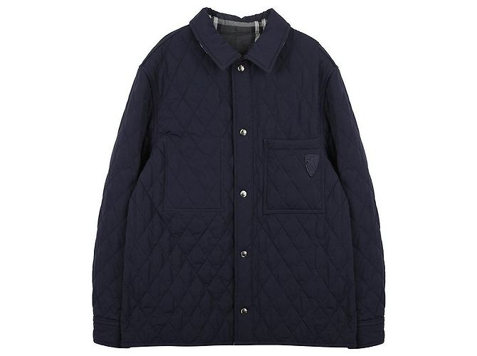 Burberry Wendbare gesteppte Overshirt-Jacke Blau - Ansicht 3