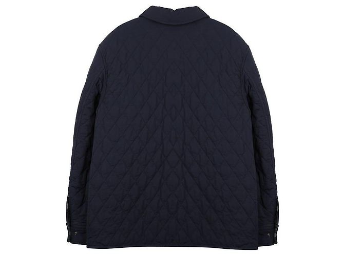 Burberry Wendbare gesteppte Overshirt-Jacke Blau - Ansicht 4