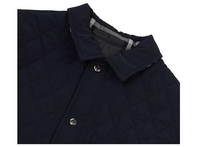 Burberry Wendbare gesteppte Overshirt-Jacke Blau - Ansicht 6