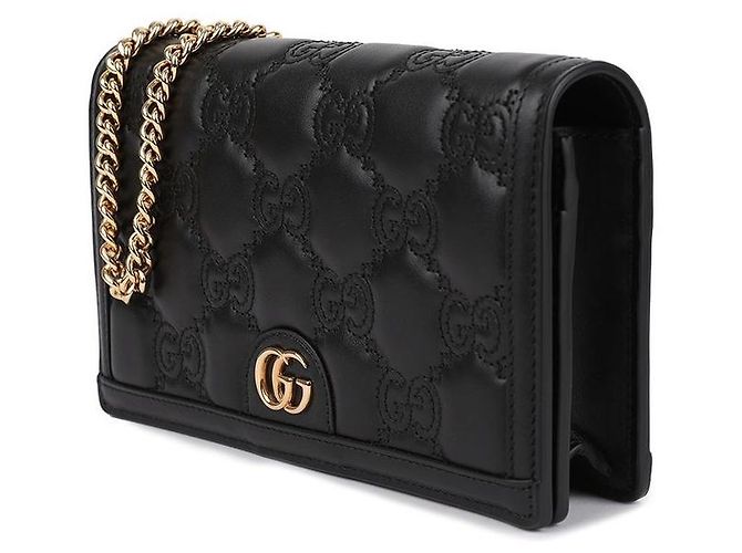 Gucci Borsa a catena trapuntata Nero - vista 4