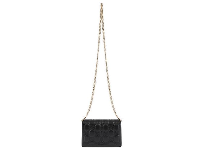 Gucci Borsa a catena trapuntata Nero - vista 5