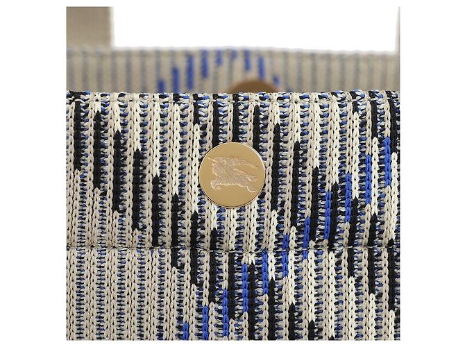 Burberry Klein kariert gestrickte Tragetasche - Ansicht 9