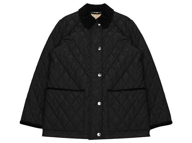 Burberry Gepolsterte Nylon-Halbjacke Schwarz - Ansicht 3