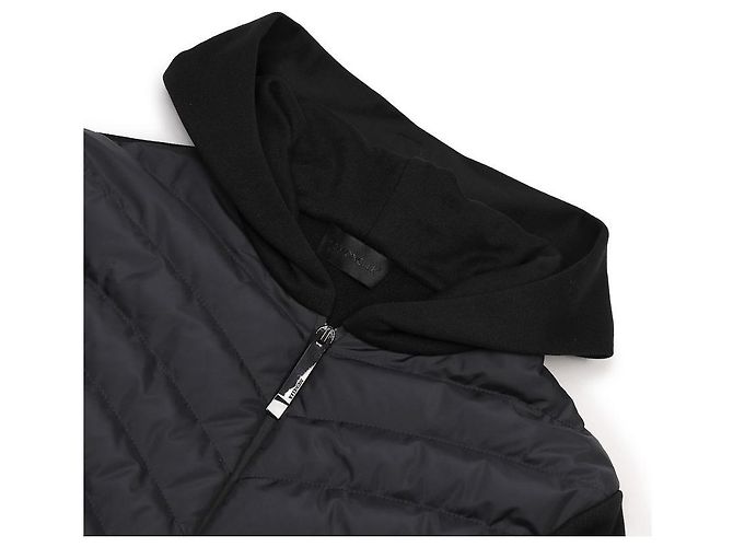 Moncler Cardigã com zíper acolchoado Preto - vista 6