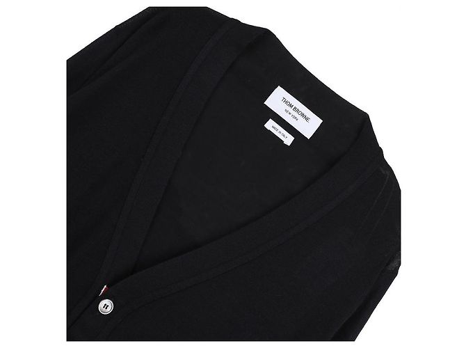 Thom Browne Cardigan mit V-Ausschnitt Blau - Ansicht 5