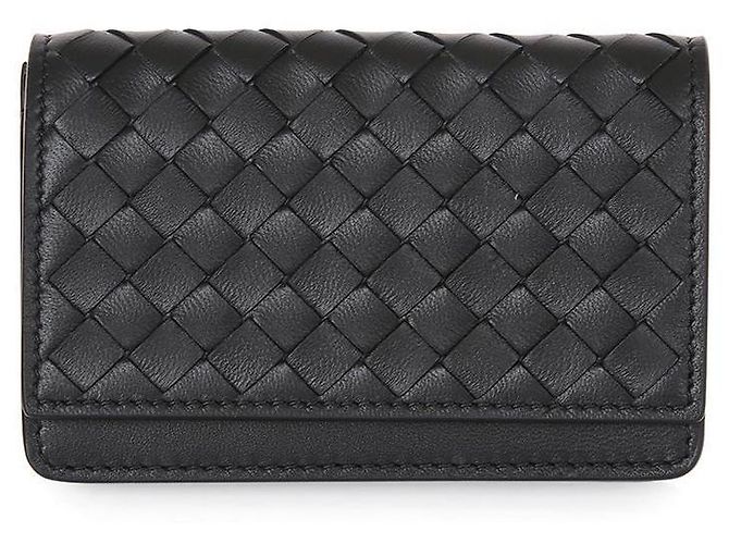 Bottega Veneta Portafoglio con flap Intrecciato Nero - vista 2