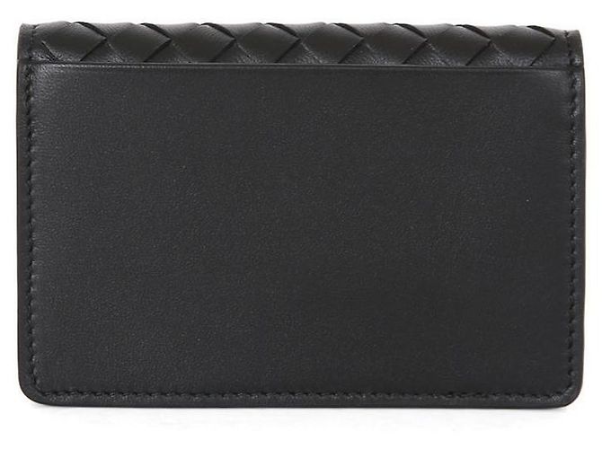 Bottega Veneta Portafoglio con flap Intrecciato Nero - vista 4