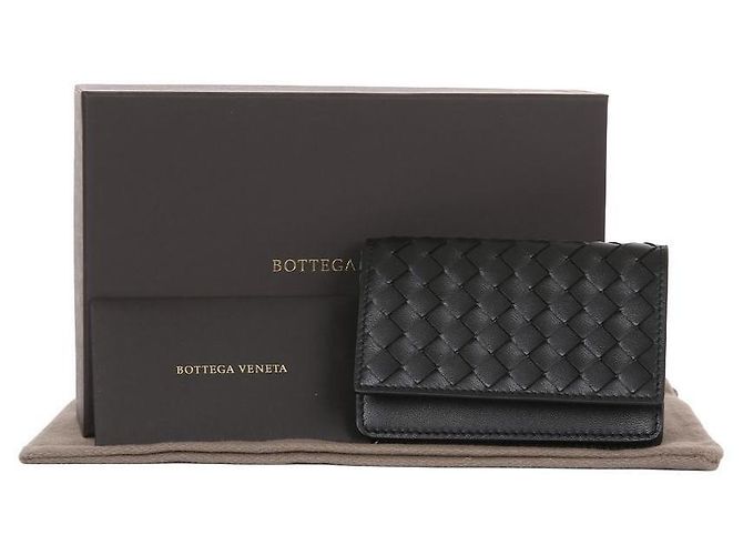 Bottega Veneta Portafoglio con flap Intrecciato Nero - vista 9
