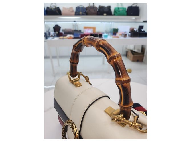 Gucci Borsa tote e a spalla Dionysus in bambù Blu - vista 19